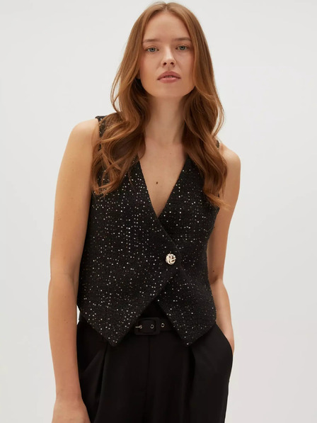 Moodo Crni ženski Moodo prsluk