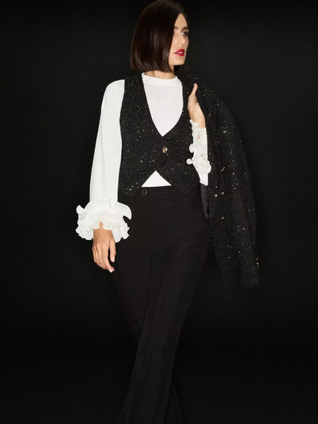 Moodo Crni ženski Moodo prsluk