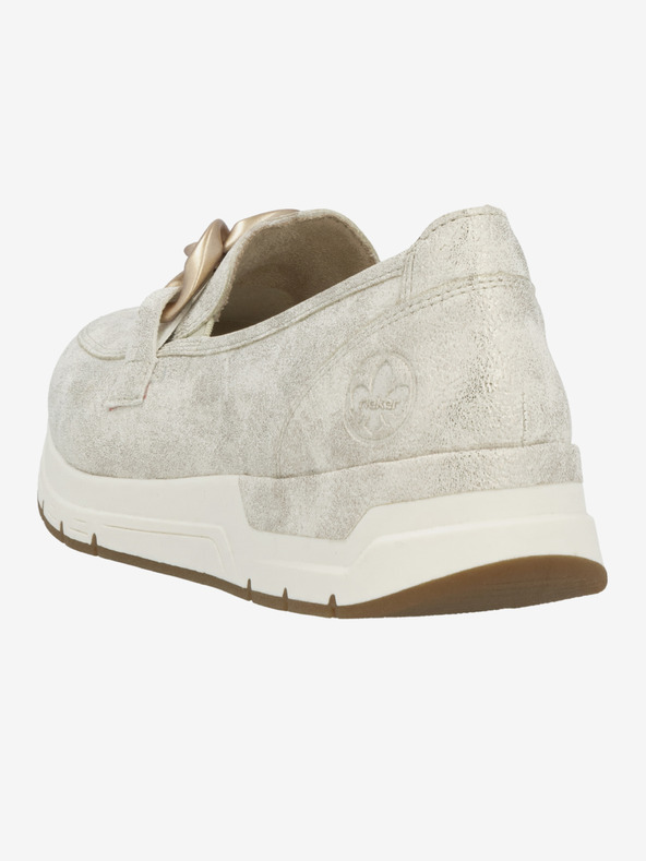 Rieker Rieker krem ​​mokasinke za žene