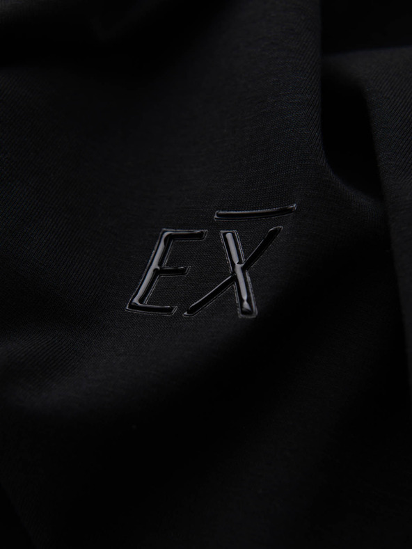 Ombre Clothing Muška majica kratkih rukava SLIM FIT s elastinom i crnim printom Ombre Clothing