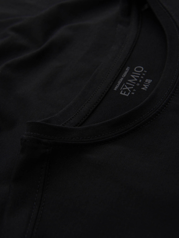 Ombre Clothing Muška majica kratkih rukava SLIM FIT s elastinom i crnim printom Ombre Clothing