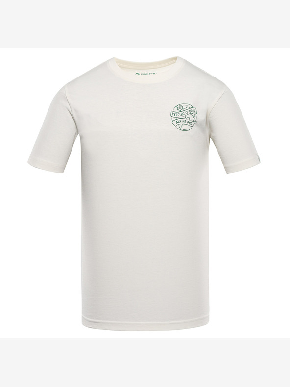 ALPINE PRO Muška majica kratkih rukava od organskog pamuka ALPINE PRO TERMES 2 krem ​​varijanta pb