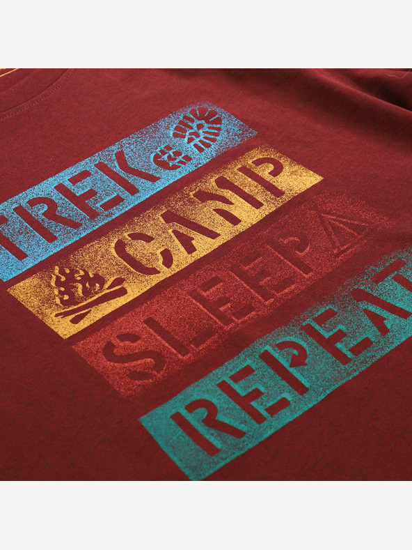 ALPINE PRO Muška brzosušeća majica s cool dry ALPINE PRO BOLEN 2 merlot varijanta pb