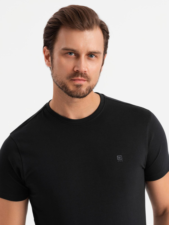 Ombre Clothing Set od dva muške pamučne majice BASIC s okruglim izrezom Ombre Clothing