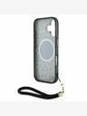 Guess Guess IML Leopard Trokut Logo Strap MagSafe stražnja maska ​​za iPhone 16 smeđa