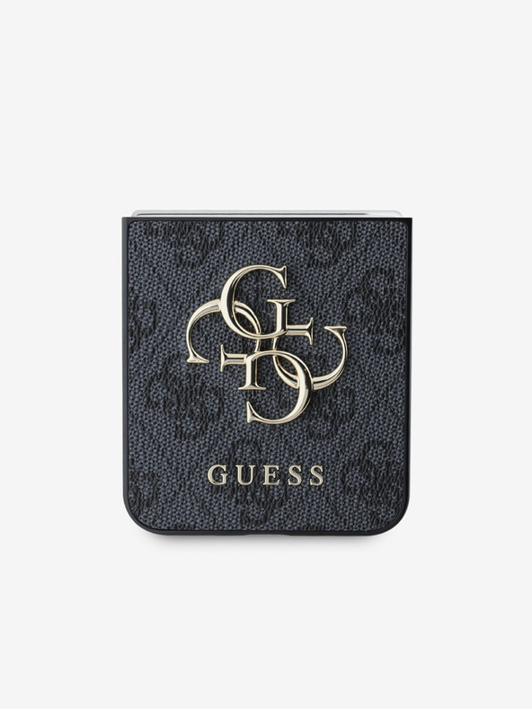 Guess Stražnja maska ​​Guess PU 4G s metalnim logotipom za Samsung Galaxy Z Flip 6 siva