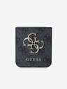 Guess Stražnja maska ​​Guess PU 4G s metalnim logotipom za Samsung Galaxy Z Flip 6 siva