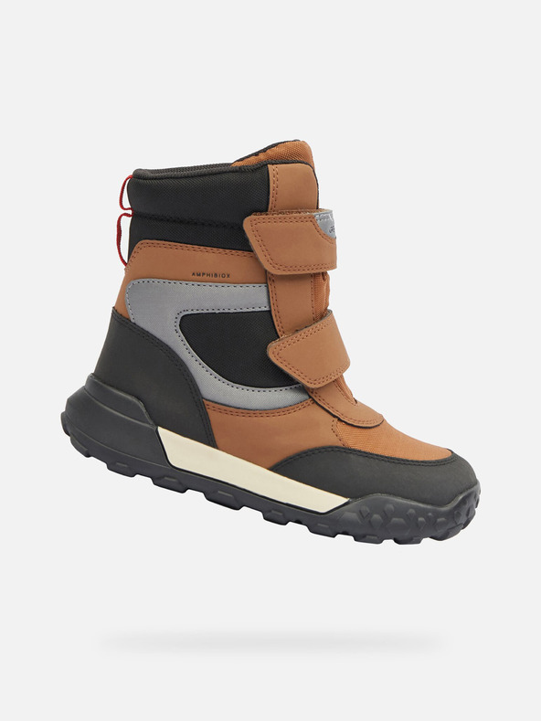 Geox Smeđe Geox Trekkyup B ABX zimske čizme za dječake