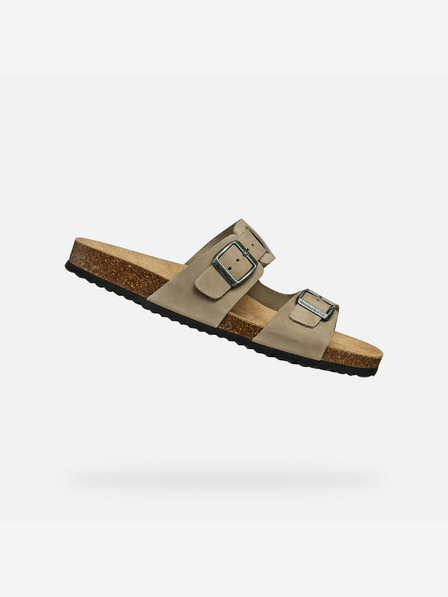 Geox Geox Ghita svijetlo sive muške papuče