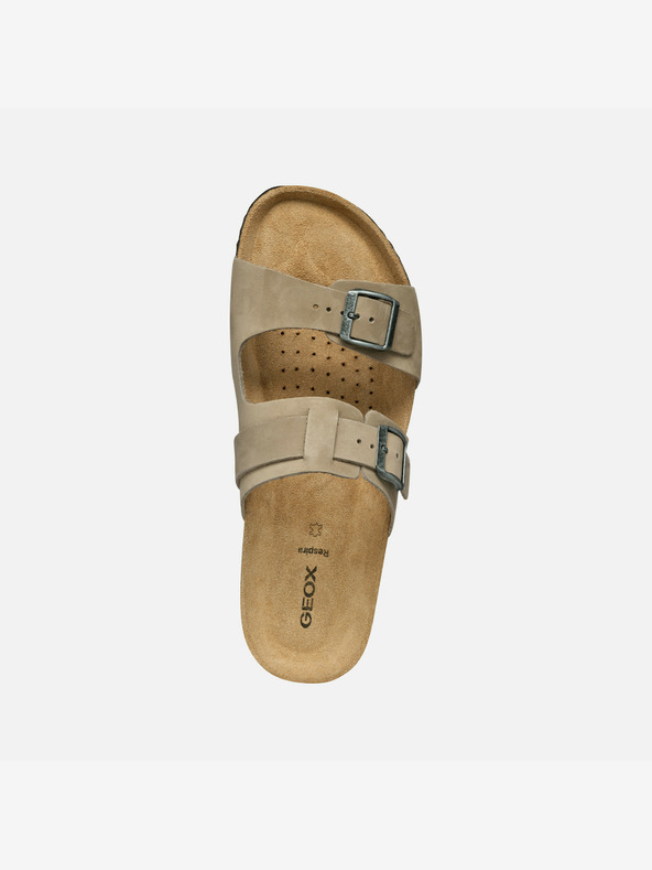 Geox Geox Ghita svijetlo sive muške papuče