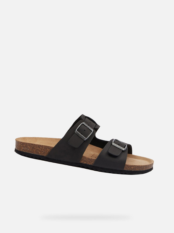 Geox Crne muške papuče Geox Ghita