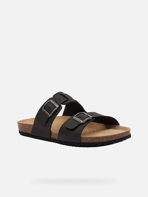 Geox Crne muške papuče Geox Ghita