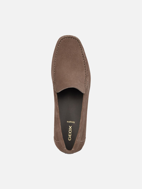 Geox Sivo-smeđe muške mokasin cipele Geox Ascanio