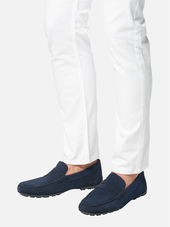 Geox Tamnoplave muške mokasine Geox Kosmopolis + Grip