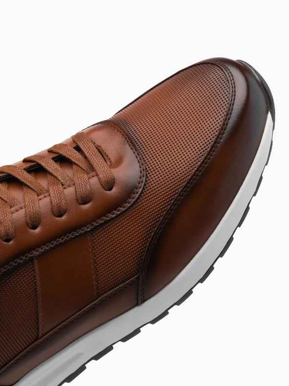 Ombre Clothing Muške platnene tenisice smeđa Ombre odjeća