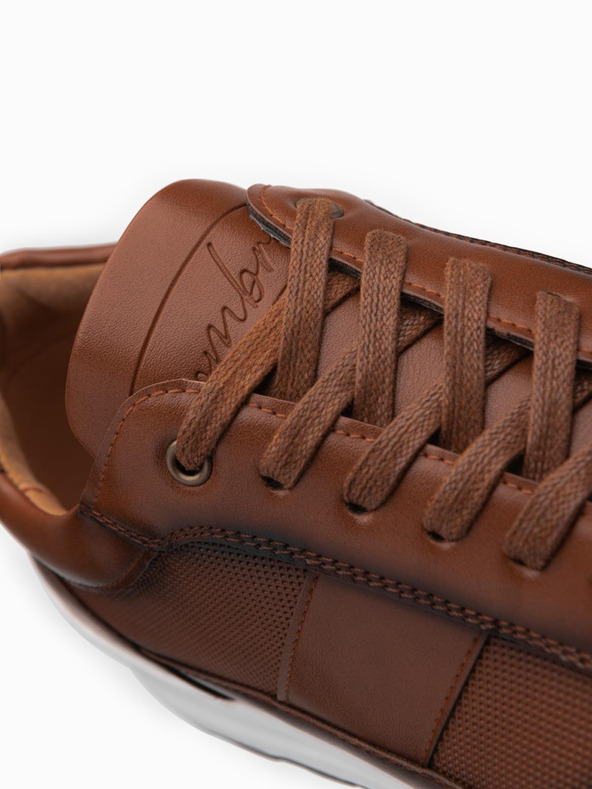 Ombre Clothing Muške platnene tenisice smeđa Ombre odjeća