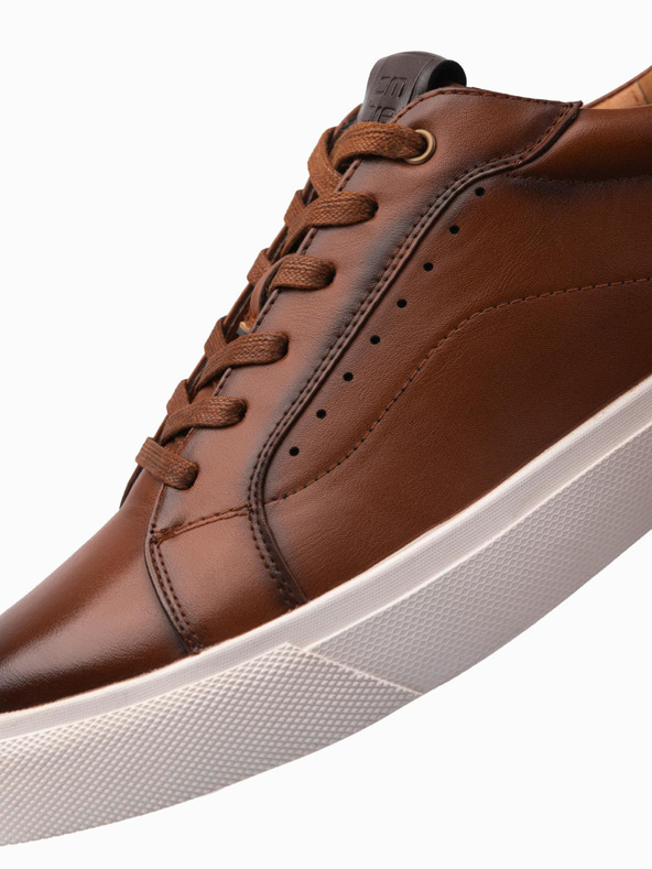 Ombre Clothing Muške platnene tenisice smeđa Ombre odjeća