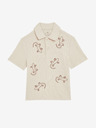 Marks & Spencer Marks & Spencer bogata pamučna izvezena polo majica (1-8 godina) krem