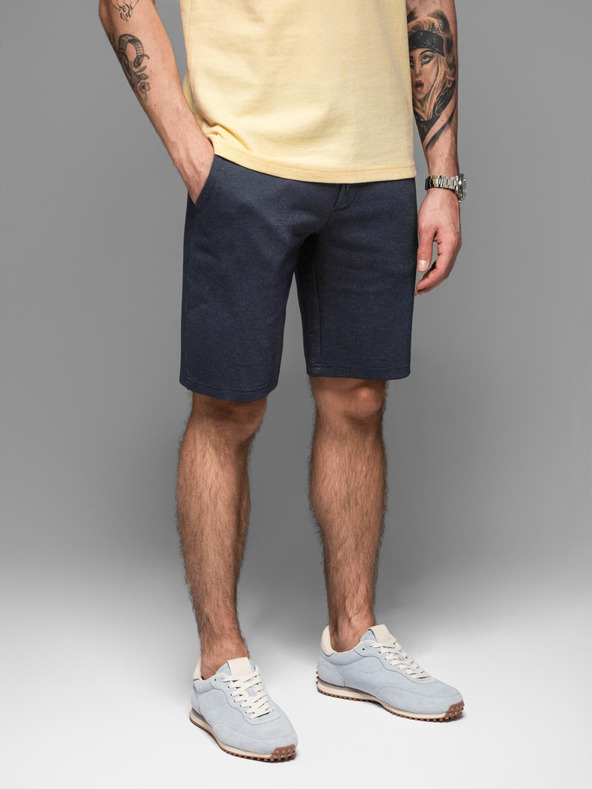 Ombre Clothing Muška pamučna trenirka BASIC plava Ombre Clothing