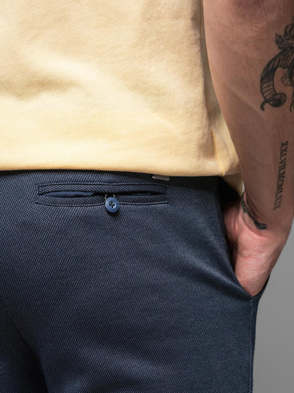 Ombre Clothing Muška pamučna trenirka BASIC plava Ombre Clothing