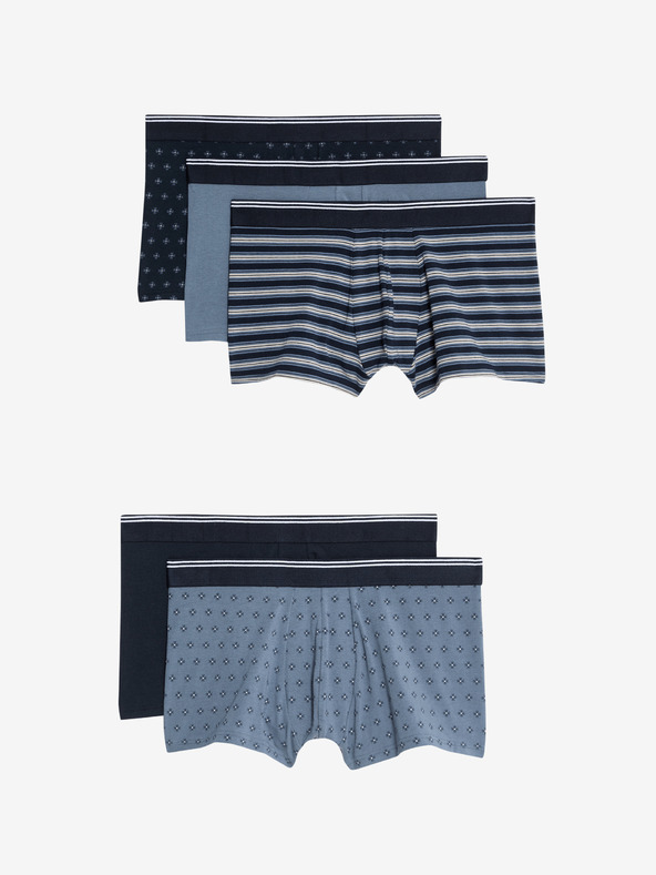 Marks & Spencer Cool & Fresh™ gaćice s raznim uzorcima, 5 u pakiranju Marks & Spencer plave