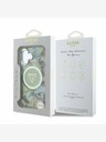 Guess Guess IML svjetlucava magnolija i logotip trokuta MagSafe stražnja maska ​​za iPhone 16 zelena
