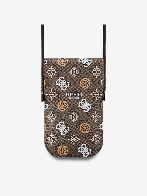 Guess Guess PU 4G Peony višebojna telefonska torba smeđa
