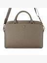 Guess Guess PU zrnata trokutasta torba za prijenosno računalo 15/16" smeđa