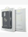 Guess Guess PU 4G stražnja maska ​​s metalnim logotipom i trakom za tijelo za iPhone 16 crna