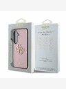 Guess Stražnja maska ​​Guess PU Grained 4G Metal Logo za Samsung Galaxy S25+ Pink