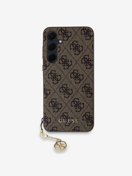 Guess Stražnja maska ​​Guess 4G Charm za Samsung Galaxy A35 5G smeđa
