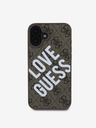 Guess Guess PU kožna 4G Big Love Logo MagSafe stražnja maska ​​za iPhone 16 smeđa
