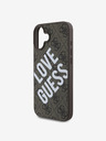 Guess Guess PU kožna 4G Big Love Logo MagSafe stražnja maska ​​za iPhone 16 smeđa