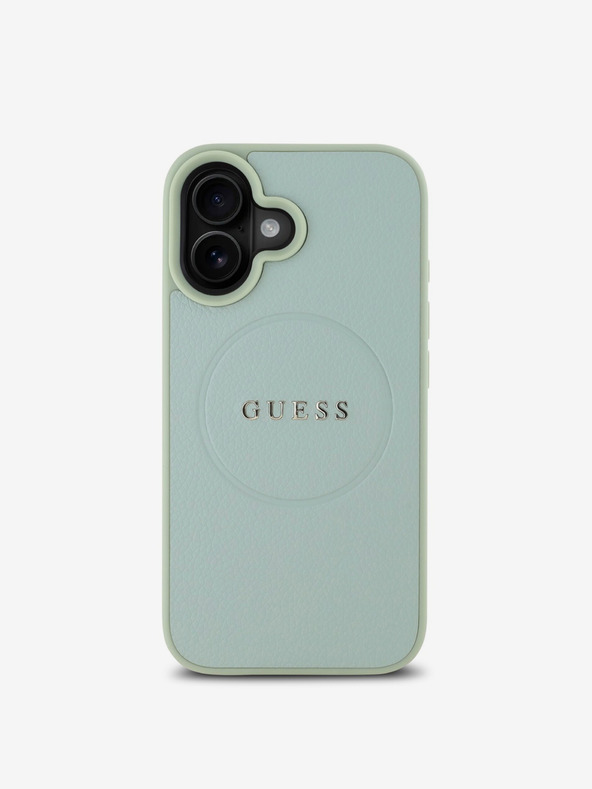 Guess Guess PU Grained Classic Logo MagSafe stražnja maska ​​za iPhone 16 zelena