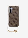 Guess Stražnja maska ​​Guess 4G Charm za Samsung Galaxy S24 smeđa