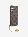 Guess Stražnja maska ​​Guess 4G Charm za Samsung Galaxy S24 smeđa