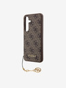 Guess Stražnja maska ​​Guess 4G Charm za Samsung Galaxy S24 smeđa