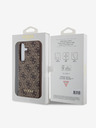 Guess Stražnja maska ​​Guess 4G Charm za Samsung Galaxy S24 smeđa