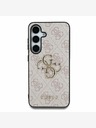 Guess Stražnja maska ​​Guess PU 4G s metalnim logotipom za Samsung Galaxy S25 Pink