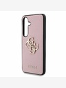 Guess Stražnja maska ​​Guess PU Grained 4G Metal Logo za Samsung Galaxy S25 Pink