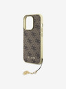 Guess Stražnja maska ​​Guess 4G Charm za iPhone 15 Pro smeđa