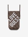 Guess Guess PU 4G torba za telefon s logotipom Big Love, smeđa