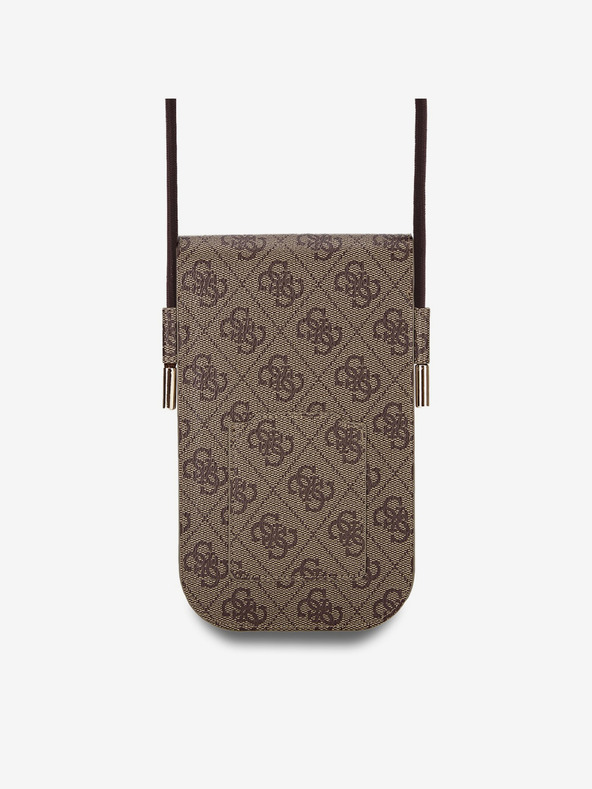 Guess Guess PU 4G torba za telefon s logotipom Big Love, smeđa