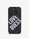 Guess Guess PU kožna 4G Big Love Logo MagSafe stražnja maska ​​za iPhone 16 Pro Max crna