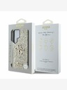 Guess Stražnja maska ​​Guess PU s fiksnim svjetlucavim 4G metalnim logotipom za Samsung Galaxy S25 Ultra zlatna