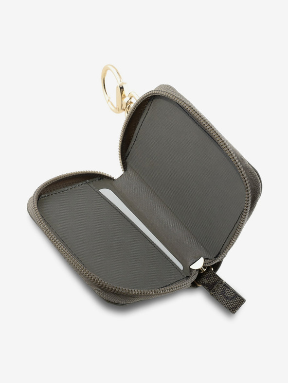 Guess Guess PU 4G Script Logo Keychain Brown