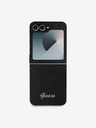 Guess Stražnja maska ​​Guess PC/TPU sa svjetlucavim metalnim logotipom za Samsung Galaxy Z Flip 6 crna
