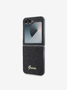 Guess Stražnja maska ​​Guess PC/TPU sa svjetlucavim metalnim logotipom za Samsung Galaxy Z Flip 6 crna