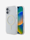 Guess Guess IML Glitter Ring MagSafe stražnja maska ​​za iPhone 16 Plus prozirna