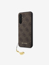Guess 4G Charm Zadní Kryt pro Samsung Galaxy S23 FE Brown Etui za telefon
